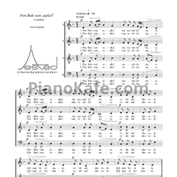 Ноты Леош Яначек - Pan Buh vam zaplať (Хоровая партитура) - предпросмотр