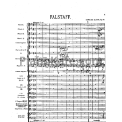 Ноты Эдуард Элгар - Фальстаф (Op. 68, Партитура) - предпросмотр