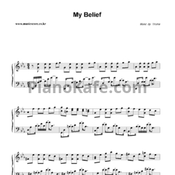 Ноты Yiruma - My belief - предпросмотр