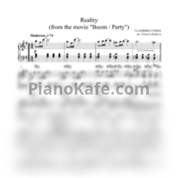 Ноты Richard Sanderson - Reality - предпросмотр