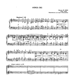 Ноты Жорж Бизе - Agnus Dei (Для хора) - предпросмотр