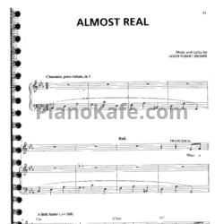 Ноты Jason Robert Brown - Almost real