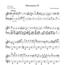 Ноты Fabrizio Paterlini - Historiette №2 - предпросмотр