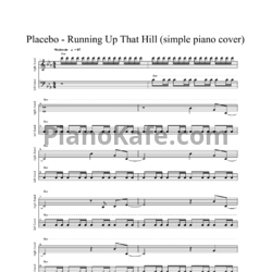 Ноты Placebo - Running up that hill