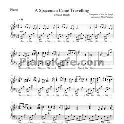 Ноты Chris de Burgh - A spaceman came travelling - предпросмотр
