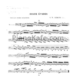 Ноты Шарль Алькан - Двенадцать этюдов для педального фортепиано - предпросмотр