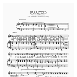 Ноты Elvis Presley - Paralyzed - предпросмотр
