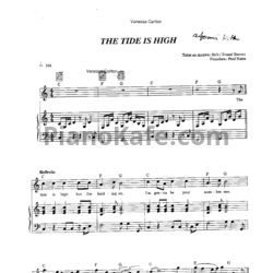 Ноты Atomic Kitten - The tide is high - предпросмотр