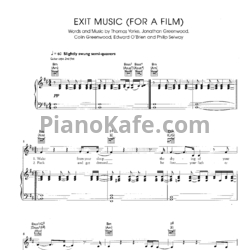Ноты Radiohead - Exit music (For a film) (Версия 2) - предпросмотр