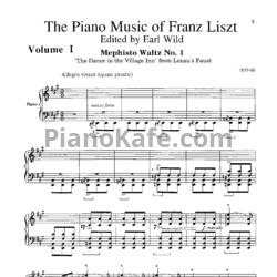 Ноты Earl Wild - The piano music of Franz Liszt (Volume 1) - предпросмотр