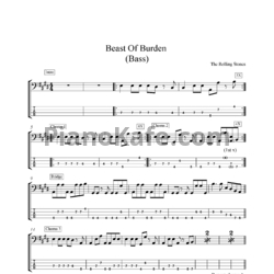 Ноты The Rolling Stones - Beast of Burden (Версия 3) - предпросмотр