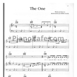 Ноты Elton John - The one (Версия 2) - предпросмотр