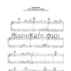 Ноты Pet Shop Boys - Opportunities - предпросмотр