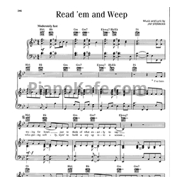 Ноты Barry Manilow - Read 'em and weep - предпросмотр