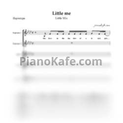 Ноты Little Mix - Little me (Хоровая партитура) - предпросмотр