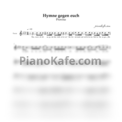 Ноты Provinz - Hymne gegen euch (Вокальная партия) - предпросмотр