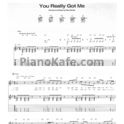 Ноты The Kinks - You really got me