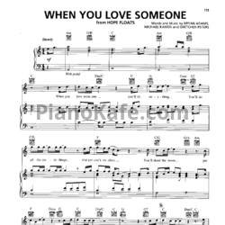 Ноты Bryan Adams - When you love someone - предпросмотр