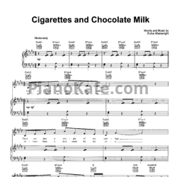 Ноты Rufus Wainwright - Cigarettes and chocolate milk - предпросмотр