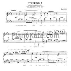 Ноты Earl Wild - Etude №2 based on George Gershwin's "Somebody loves me" - предпросмотр