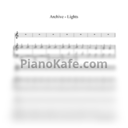Ноты Archive - Lights - предпросмотр