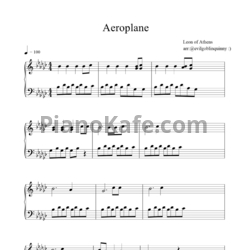 Ноты Leon of Athens - Aeroplane - предпросмотр