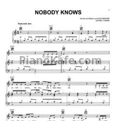 Ноты Pink - Nobody knows (Версия 2) - предпросмотр