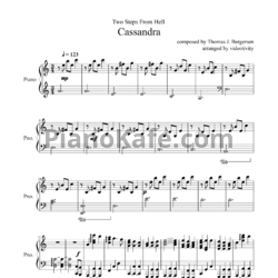 Ноты Thomas Bergersen - Cassandra - предпросмотр