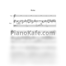 Ноты Mika - Relax (Переложение для голоса и фортепиано) - предпросмотр
