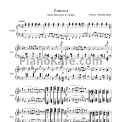 Ноты Шарль Алькан - Zorcico - предпросмотр