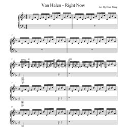 Ноты Van Halen - Right Now - предпросмотр