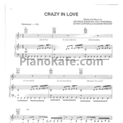 Ноты Beyonce - Dangerously in love (Книга нот) - предпросмотр
