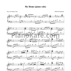 Ноты The Daydream - My home (piano solo) - предпросмотр