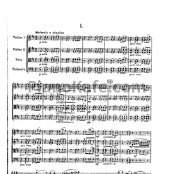 Ноты П. Чайковский - Струнный квартет №1 (Партитура, Op. 11) - предпросмотр