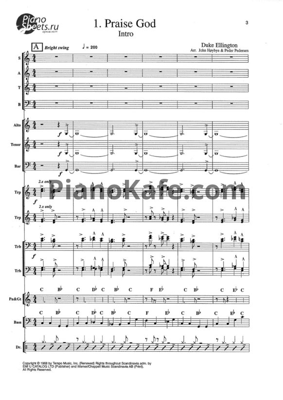 Ноты Duke Ellington - Sacred concert (Книга нот) - PianoKafe.com