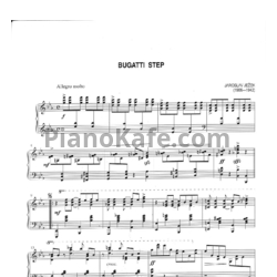 Ноты Я. Ежек - Bugatti step - предпросмотр