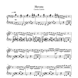 Ноты Camila Cabello - Havana (Версия 2) - предпросмотр