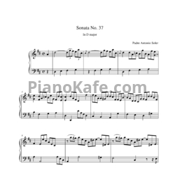 Ноты Antonio Soler - Sonata No. 37 in D major - предпросмотр