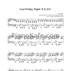 Ноты Katy Perry - Last friday night (T.G.I.F) - предпросмотр