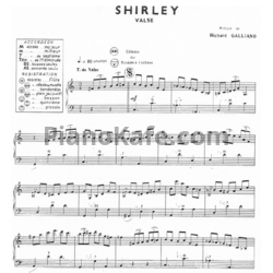 Ноты Richard Galliano - Shirley (Valse) - предпросмотр