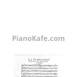 Ноты Жан-Филипп Рамо - La Guirlande - предпросмотр