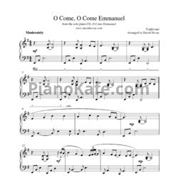 Ноты David Nevue - O come, O come emmanuel - предпросмотр