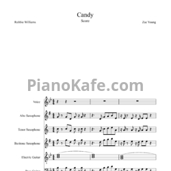 Ноты Robbie Williams - Candy (Партитура) - предпросмотр