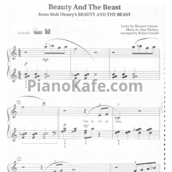 Ноты Alan Menken - Beauty and the beast theme (Arranged by Robert Vandall) - предпросмотр