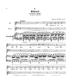Ноты И. Брамс - Баллады и романсы (Op. 75) - предпросмотр