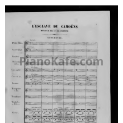 Ноты Фридрих фон Флотов - L'esclave de Camoëns (Партитура) - предпросмотр