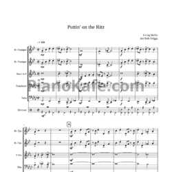 Ноты Irving Berlin - Puttin' on the Ritz (Партитура) - предпросмотр
