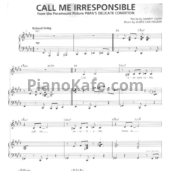Ноты Michael Buble - Call me irresponsible - предпросмотр