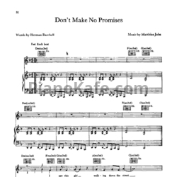 Ноты Scorpions - Don't make no promises - предпросмотр