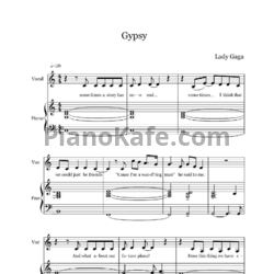Ноты Lady Gaga - Gypsy - предпросмотр